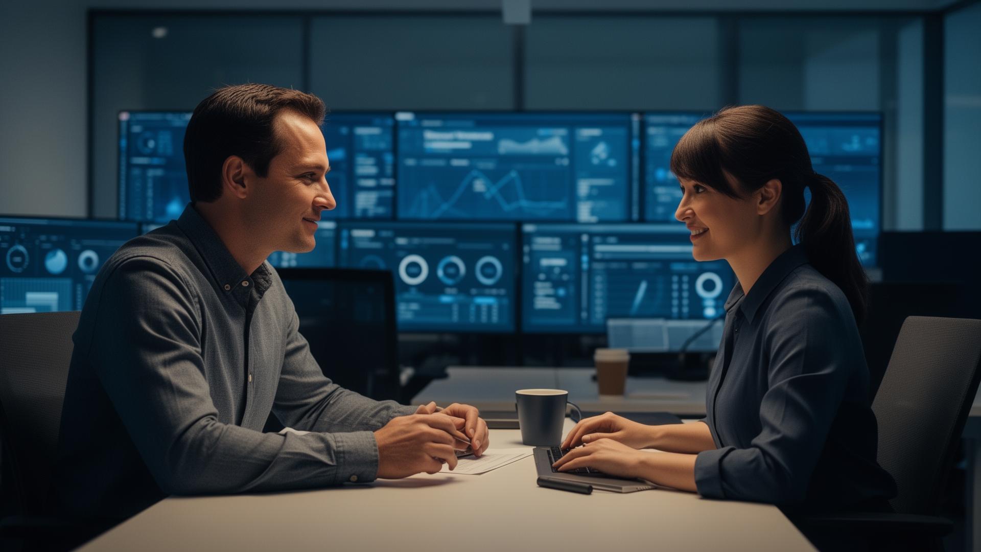 OJ Solutions consultants collaborating in an operations environment