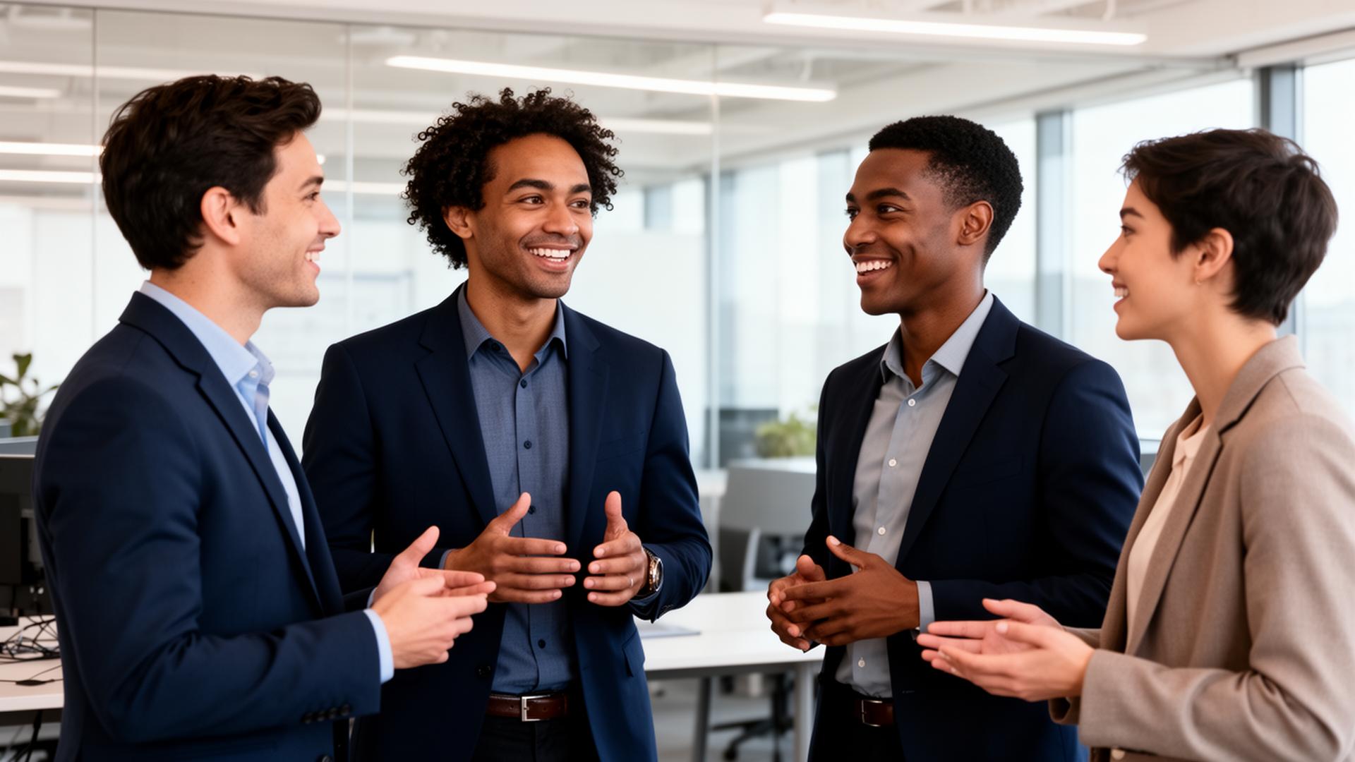 Technology leaders supporting and mentoring colleagues